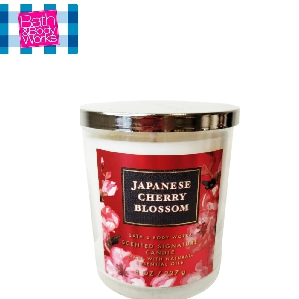 JAPANESE CHERRY BLOSSOM Bath and Body Works Single‎ Wick Candle SALE 3x $33